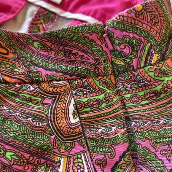 J.Crew Paisley Print Side-Zip Shorts Size 0โ Multicolor Cotton Mid-Rise - Picture 7 of 7